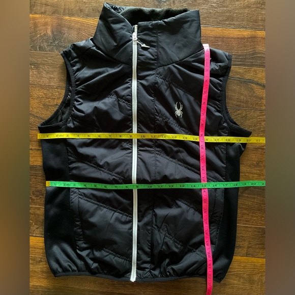 Spyder Black Light Puffer Vest Size Medium 8/10 - Picture 9 of 10